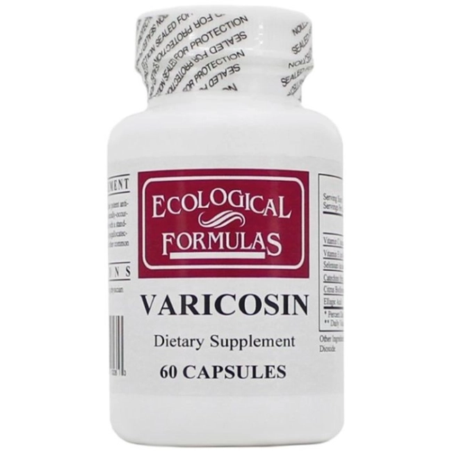 Ecological Formulas Разширени вени, нарушено кръвообращение - Varicosin, 60 капсули