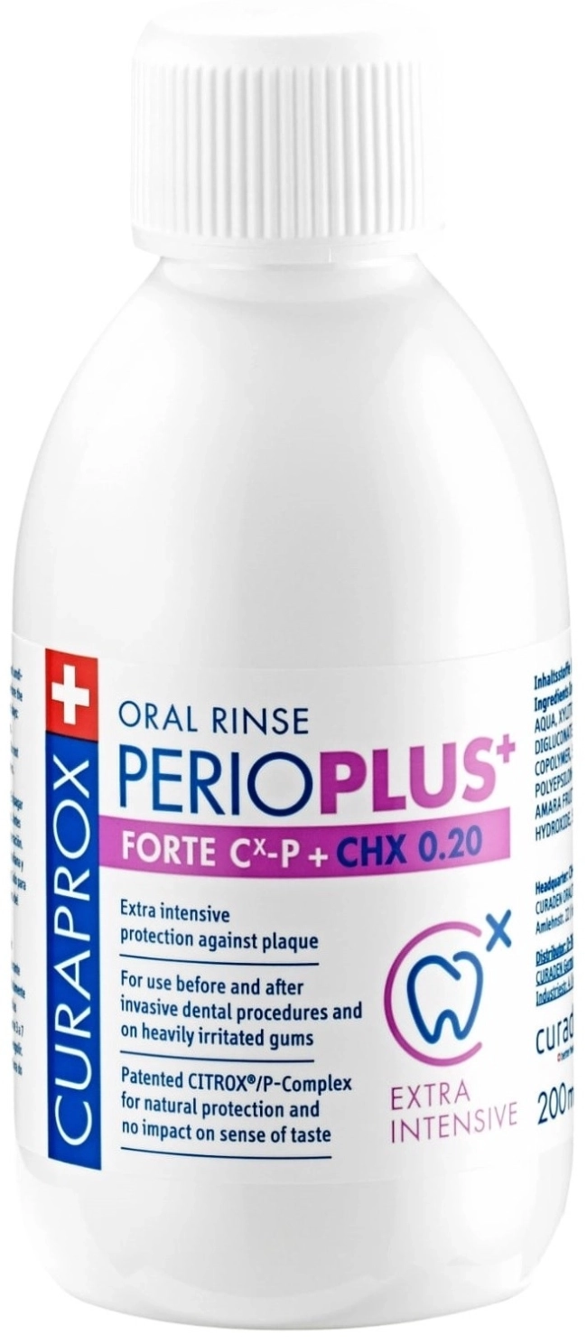 Curaprox Perio Plus Вода за уста Forte CHX 0.20% 200 мл