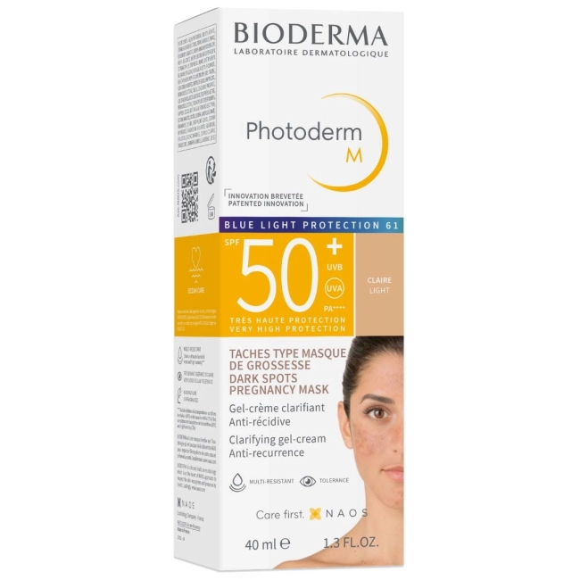 Bioderma Photoderm M Слънцезащитен оцветен крем при пигментации SPF50+ Светъл нюанс 40 мл