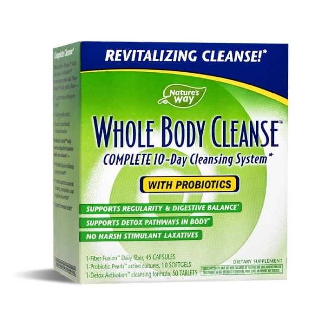 Nature’s Way 10 дневна прочистваща програма Whole Body Cleanse™, 45 капсули/10 софтгел капсули/50 таблетки