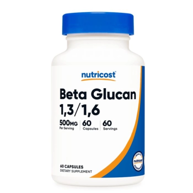 Nutricost  Имунитет - Бета глюкани 1.3/1.6, 500 mg x 60 капсули