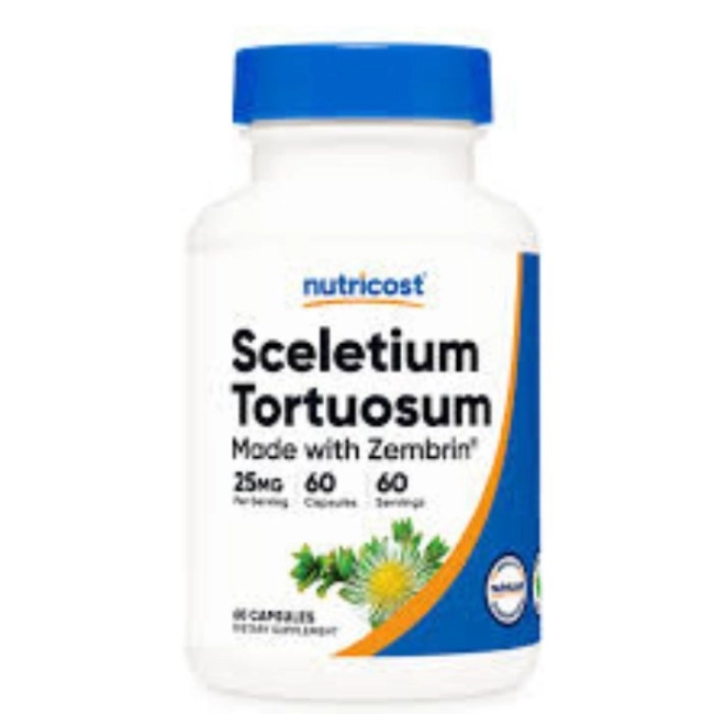 Nutricost Стрес и тревожност - Zembrin (Sceletium tortuosum), 25 mg x 60 капсули