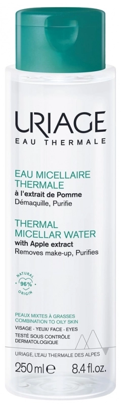 URIAGE Eau Thermale Мицеларна почистваща вода за лице за комбинирана и ...