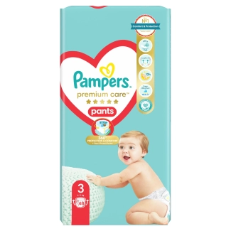 Пелени - гащички Pampers Premium Care Pants Размер 3 48 бр