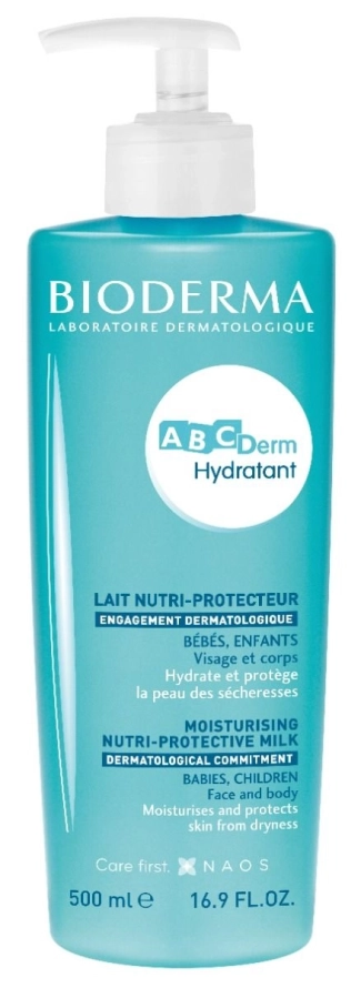 Bioderma ABC Derm Хидратиращо мляко за лице и тяло 500 мл