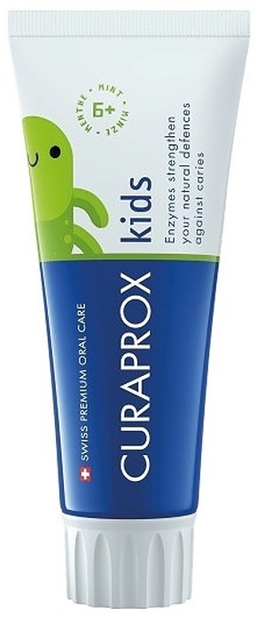 Curaprox Kids Детска паста за зъби мента 1450 ppm 6+ г 60 мл
