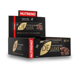 Nutrend Протеинови барoве Deluxe Bar 12 x 60 гр. с вкус на Ягодов Чийзкейк