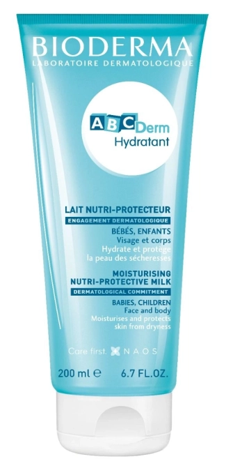 Bioderma ABC Derm Хидратиращо мляко за лице и тяло 200 мл