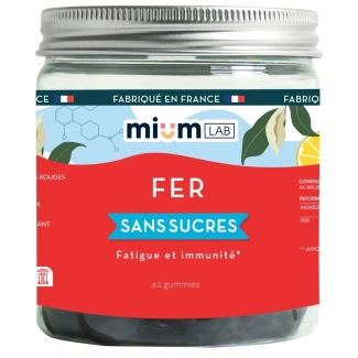Миум Лаб ЖЕЛЯЗО Желирани дражета  42 броя/Mium Lab Iron Gummies