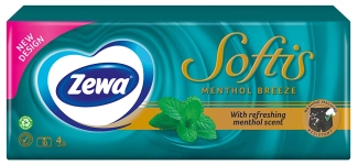 Zewa SOFTIS Носни кърпи 4 пласта 10 броя пакет