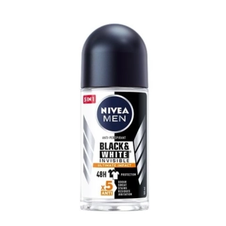 Nivea Men Black & White Invisible Ultimate Impact Дезодорант рол-он против изпотяване за мъже 50 мл