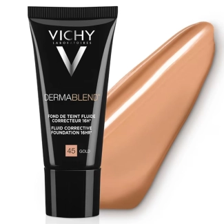 Vichy Dermablend Коригиращ фон дьо тен флуид за нормална до смесена кожа 45 златист SPF35 30 мл