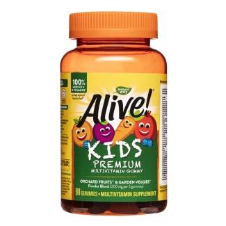 Nature's way Alive Премиум мултивитамини за деца Алайв - Alive! Kids Premium Multivitamin Gummy, 90 желирани таблетки
