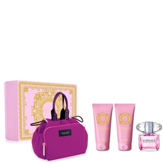 Versace	Bright Crystal W Set EdT 90 ml + Лосион за тяло 100 ml + Душ гел 100 ml + Чанта