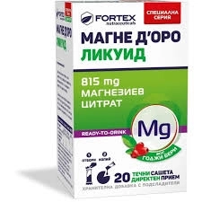 Fortex Магне Д’оро Ликуид Годжи бери 815 мг х 20 сашета
