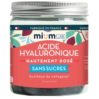 Миум Лаб Желирани дражета ХИАЛУРОНОВА КИСЕЛИНА 42 дражета / Mium Lab Hyaluronic Acid Gummies